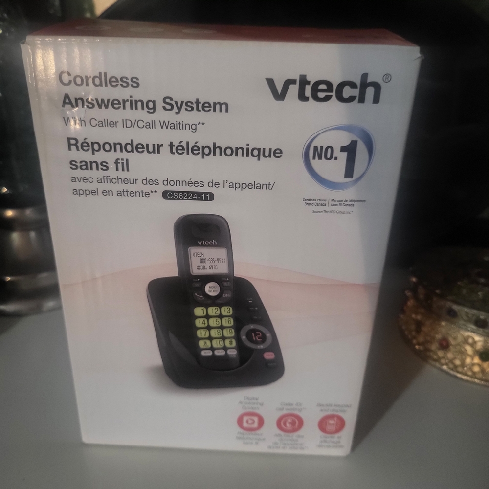 VTech Cordless Phone with Caller ID - Black